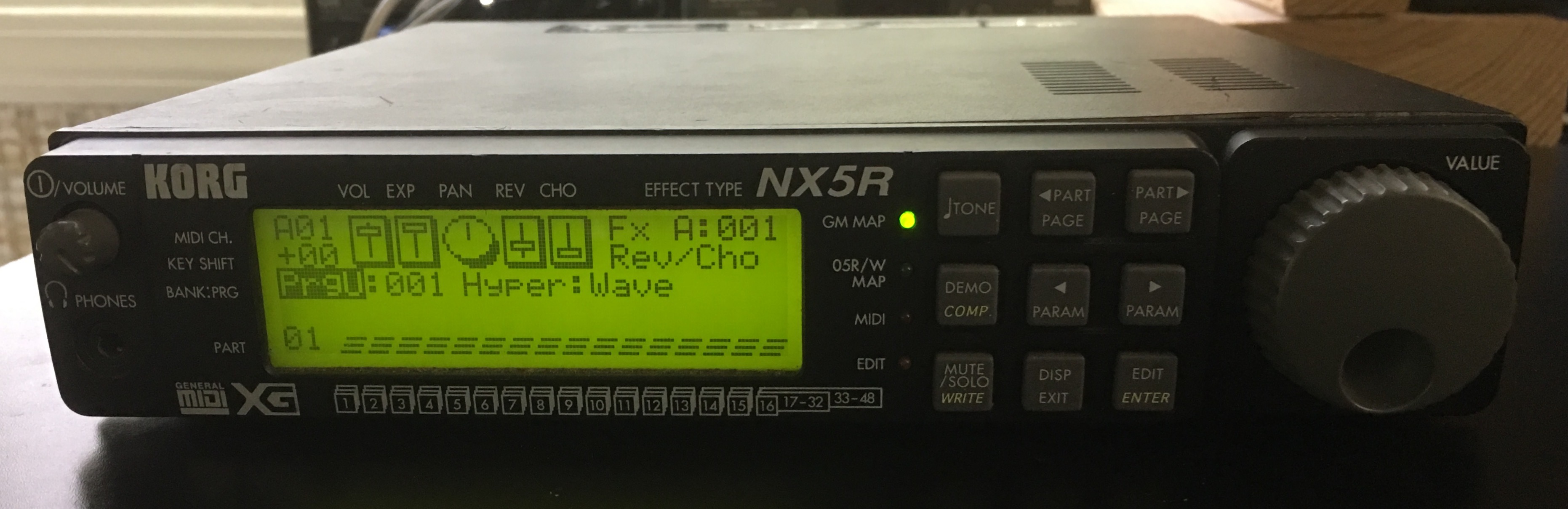 Korg NX5R synthesizer